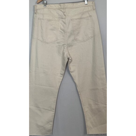 Banana Republic Womens High-Rise Straight Ankle Jeans Size 34 Premium Denim Beig - Picture 4 of 5